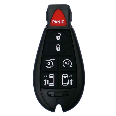 

2 Uncut Keyless Entry Remote Replacement Smart Key Fob for Chrysler Dodge