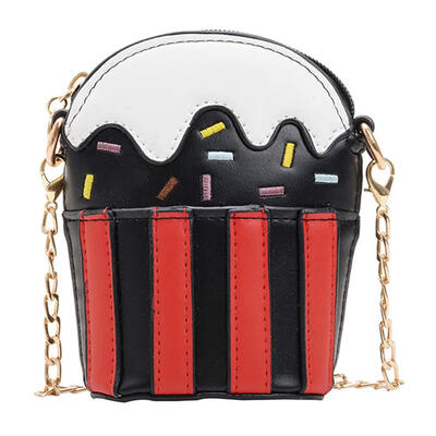 

Ice Cream Shape Contrast Color Bags Kids Girls Shoulder Messenger Handbag