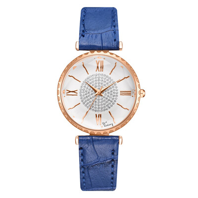 

New womens watch PU belt fashion casual ladies quartz watch foreign fashion watch ladies watch