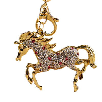 

Rhinestone Horse Funny Fashion Keyring Chain Excellent Keychain 6 Handmade Pendant