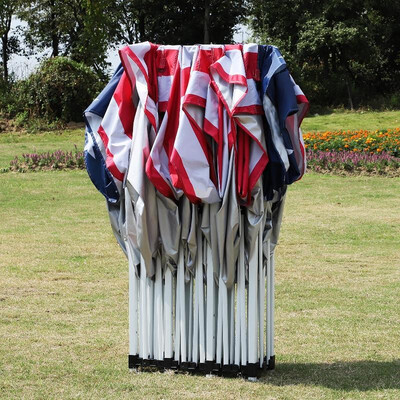 

29 x 10 Pop Up Canopy Party Wedding Event Tent with Carrying Case - American Flag