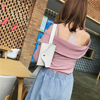 

JHD Fashion Women Waist Bag PU Leather Belt Bag Pure Color Pack For Women Female Vintage Waist Pouch Purse Phone Pouch