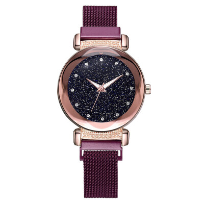 

Women Watches Magnetic Buckle WristwatchStarry Sky Quartz Mesh Belt Minimalism Relojes Para Mujer Bayan Kol Saati Clock