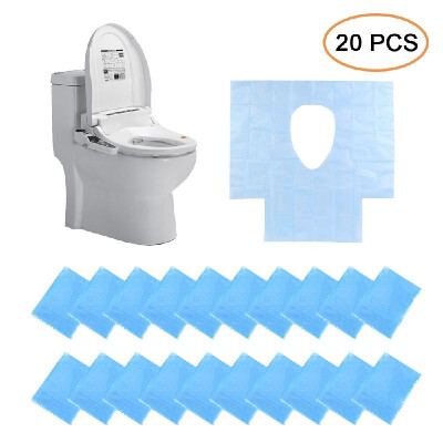 

30 PCS Disposable Toilet Seat Cover Waterproof Anti-slip Anti-bacterial Disposable Toilet Cushion Toiletery Mat Travel Camping Bat