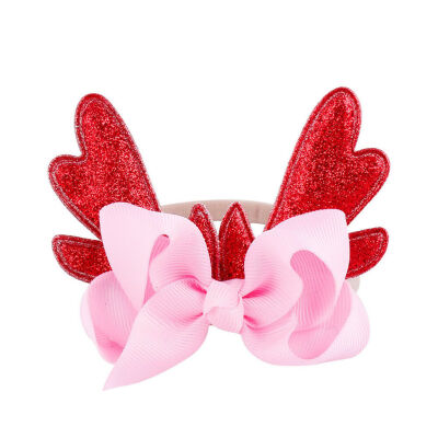 

Cute Baby Headband Toddler Kids Girls Bowknot Hairband Christmas Deer Headwear