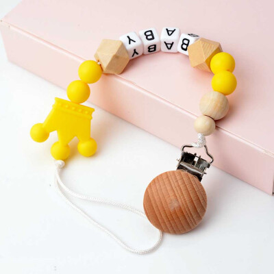 

New Pacifier Clips Pacifier Teething Baby Teeth Chain Clip Bead Dummy Holders