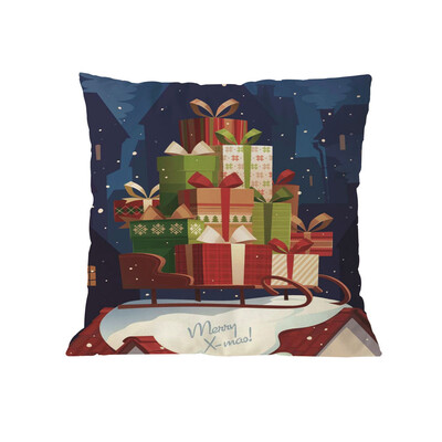 

Tailored Merry Christmas Cushion Cover Square Pillow Case Home Decor