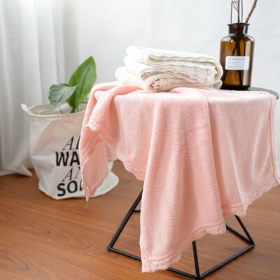 

Simple Lace Blanket Baby Cotton Knit Throw
