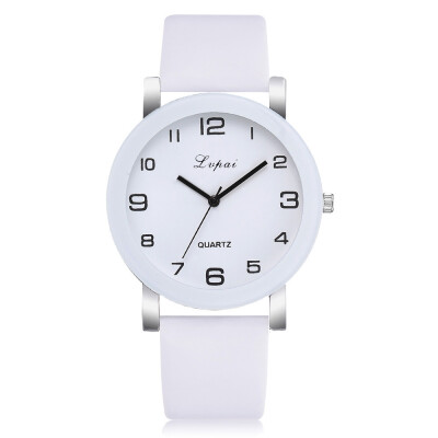 

Lvpai Brand Women Watch Disc Roman Numerals Luxury Quartz Wristwatch Ladies Leather Strap Dress Creative Clock Relojes Mujer