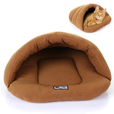 

Pet Cat Dog Puppy Nest Bed Soft Warm Cave House Sleeping Bag Mat Pad ML