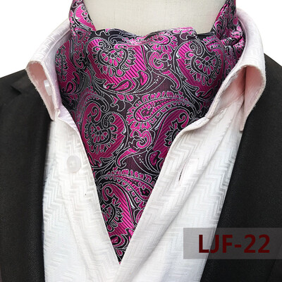 

Yongfeng tie spot 2019 new large pattern polyester jacquard mens scarf retro mens tie