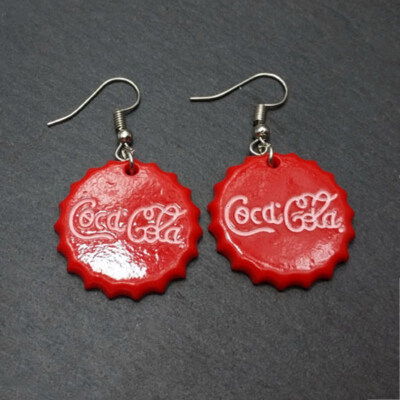 

EK345 Hot Irregular Creative Exaggerated Bottle Caps Drop Earrings For Women Drink Cover Statement Jewelry Charm Cute Brincos