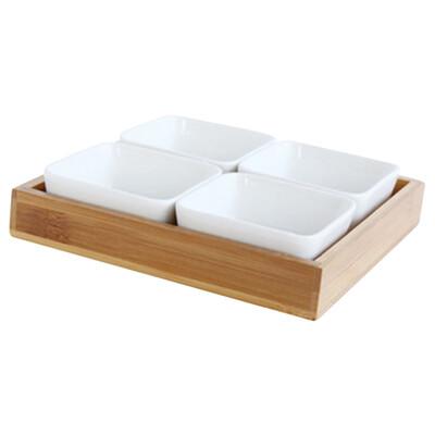 

Bathtub Snack Serving Tray Appetizer Serving Tray Candy Dried Fruit Box Bamboo Food Storage Container Organizer Bin