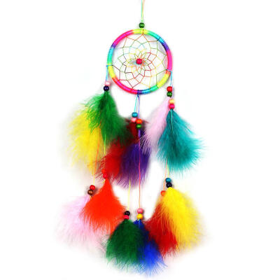 

Colorfull Dream Catcher Feather Crafts Handmade Home Hanging Gifts