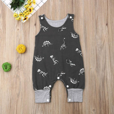 

Cute Newborn Baby Boy Clothes Dinosaur Romper Jumpsuit Bodysuit Overall Outfit