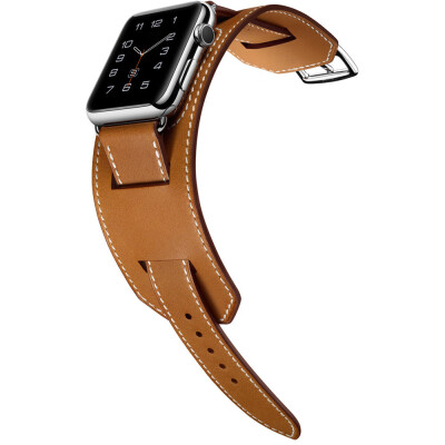 

〖Follure〗Cuff Genuine Leather Band Bracelet Watchband For Apple Watch 42MM