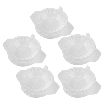 

Toponeto New Kitchen Tools Dumpling Jiaozi Maker Device Easy DIY Dumpling Mold 5PCS