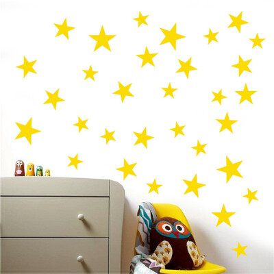 

Siaonvr Mixed size Stars Wall Stickers Kid Decal Art Nursery Bedroom Vinyl Decoration
