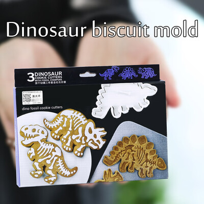 

Gobestart Dinosaur Biscuits Mold 6 Sets Dinosaur Fossil Seal for Family Gathering
