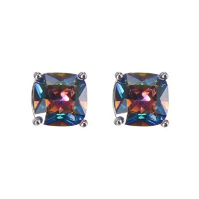 

Stylish Fashionable Stud Earrings Simulated Shinning Fake Diamond Cubic Zirconia Ear Stud
