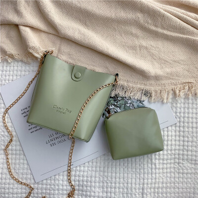 

Senior sense summer new small bag female 2019 tide ocean Messenger bag wild single shoulder chain bucket mother bag