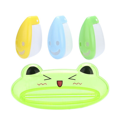 

〖Follure〗Cartoon Animal Toothpaste Squeezer Smiley Face Toothbrush Holder
