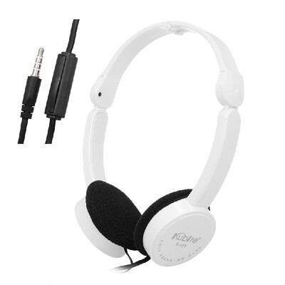 

KUBITE T-111 35mm Wired Over-ear Headphones Foldable Sports Headset Portable Music Gaming Earphones w Microphone for Kids MP4 MP