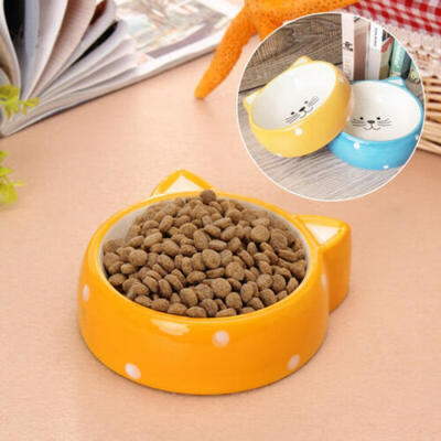 

Pet Dog Cat Puppy Exquisite Ceramic Food Feeding Water Dish Bowl Feeder Handy