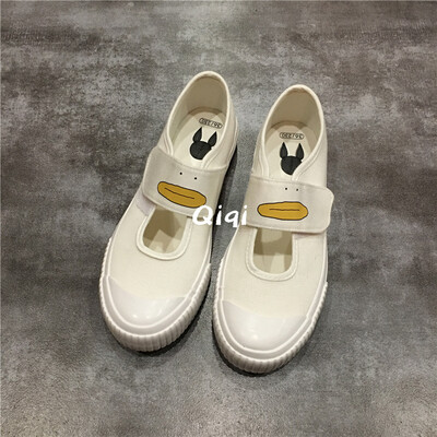 

2019 summer canvas shoes womens personality original self-made hand-painted wind animation sandals shoes women