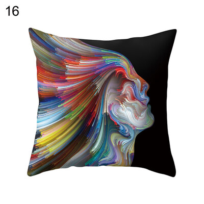 

Multicolor Kiss Pillow Case Sofa Bed Car Cafe Office Decoration Cushion Cover