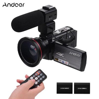 

Andoer HDV-AE8 4K WiFi Digital Video Camera Camcorder DV Recorder 24MP 16X Digital Zoom IR Night Vision 3 Inch IPS LCD Touchscreen