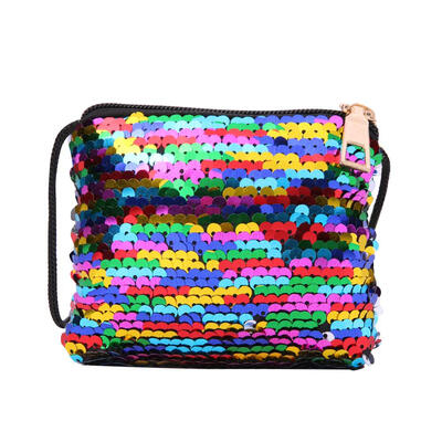

Sequins Coin Purse Wallet Kids Girls Handbags Shoulder Zipper Clutch Bags