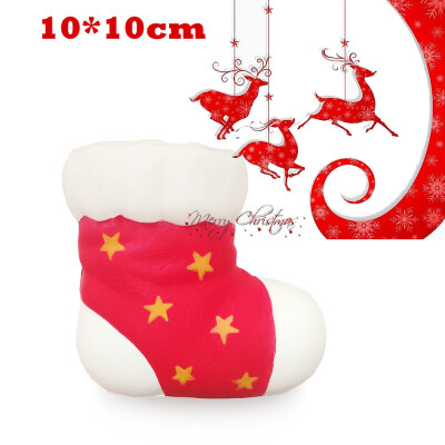 

Gotoamei Stress Reliever Christmas Socks Scented Super Slow Rising Kids Toy Squeeze Toy