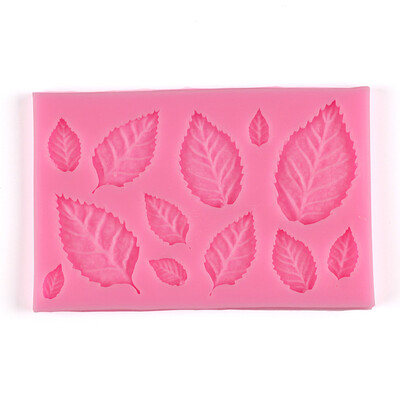 

Leaf Shaped Silicone Press Mold Leaves Cake Decoration Fondant cookies tools 3D Food Grade Silicone Mould Candy