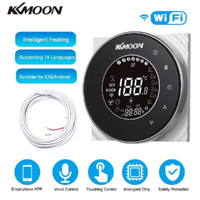 

KKmoon Digital Underfloor Heating Thermostat for Electric Heating System Floor & Air Sensor with WiFi Connection & Voice Control E