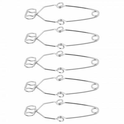 

Greensen 5Pcs Steel Test Tube Clip Clamp Laboratory Experiment Testing Holder Tool
