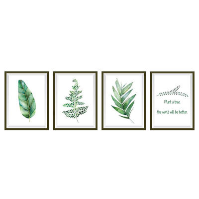 

Nordic Plant Leaves Wall Sticker Bedroom Background Painting Wall Art Decor
