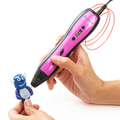 

Aibecy 3D Printing Pen LCD Display work with ABS PLA Filament for Kids Art Craft Drawing DIY Gift