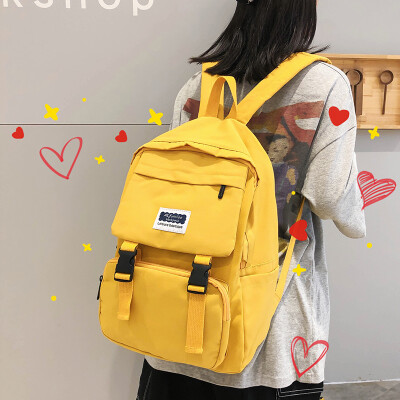 

Bf wind-old-style schoolbag womens Korean-style high-middle-central-origin ulzzang Skinss double-shoulder bag for all-in-one