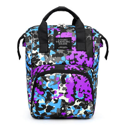 

Waterproof Print Mommy Travel Backpacks Big Maternity Nappy Top-handle Bags