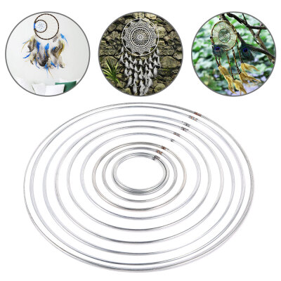 

10Pcs Metal Hoop DIY Dream Catcher Wall Hangings Arts Macrame Craft Metal Circle