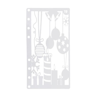 

A6 Page Lace Ruler Scrapbook Template Stencil DIY Photo Album Drawing Tool