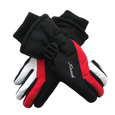 

Sand wrapped ski gloves ladies warm winter gloves youth winter outdoor sports riding snow sports suitable for adult ladies&teenagers over 13 years old red ash