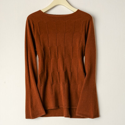 

Card&Geese cashmere sweater pure cashmere ladies round neck simple cashmere autumn&winter new solid color 10545