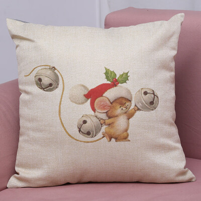

Tailored New Christmas Cotton Linen Pillow Case Sofa Cushion Cover Home Decor