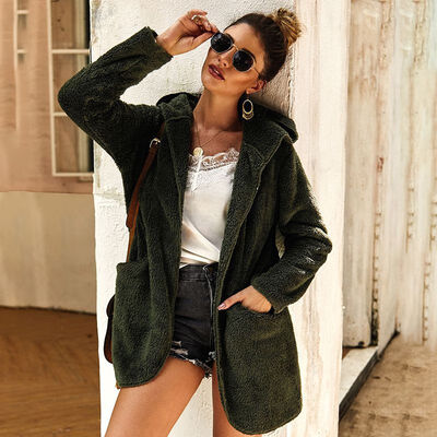 

Womens Parker lamb fur coats 2019 autumn&winter new lamb hair zipper warm hooded jackets plush guard clothes women