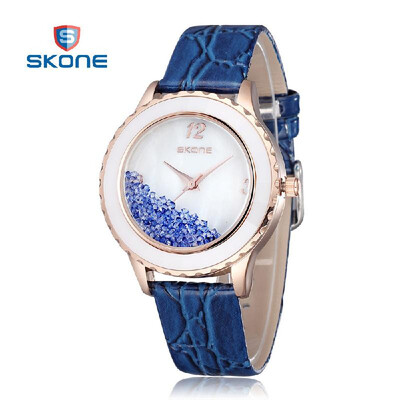 

SKONE Brand ew Fashion Dress Women Watches Ladies Watch Leather Strap Wristwatches