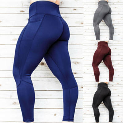 

Women Sport Pants High Waist Yoga Fitness Leggings Running Gym Scrunch Trousers