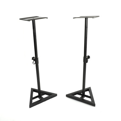 

Ktaxon 2pcs Heavy Duty Adjustable Height Pro Speaker Black