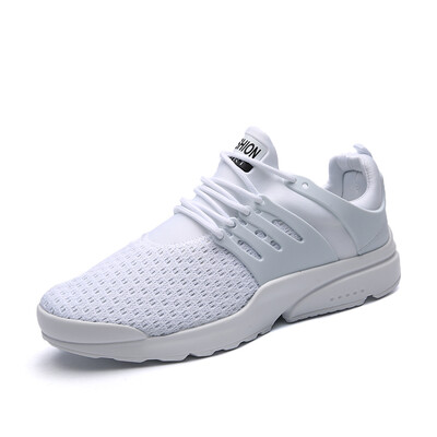 

Summer mens sports shoes breathable white mesh shoes mens running increased casual shoes Korean travel tide shoes